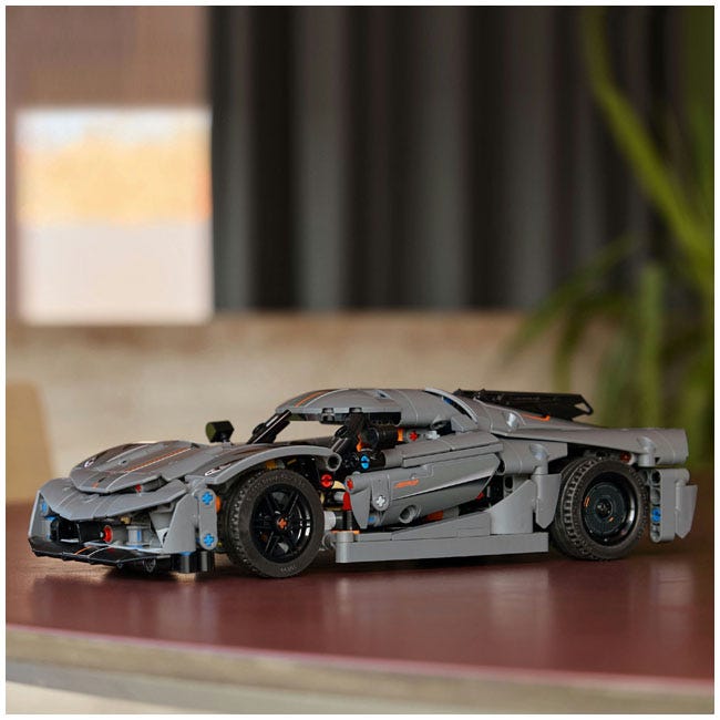 LEGO TECHNIC KOENIGSEGG JESKO ABSOLUT GRAY HYPERCAR