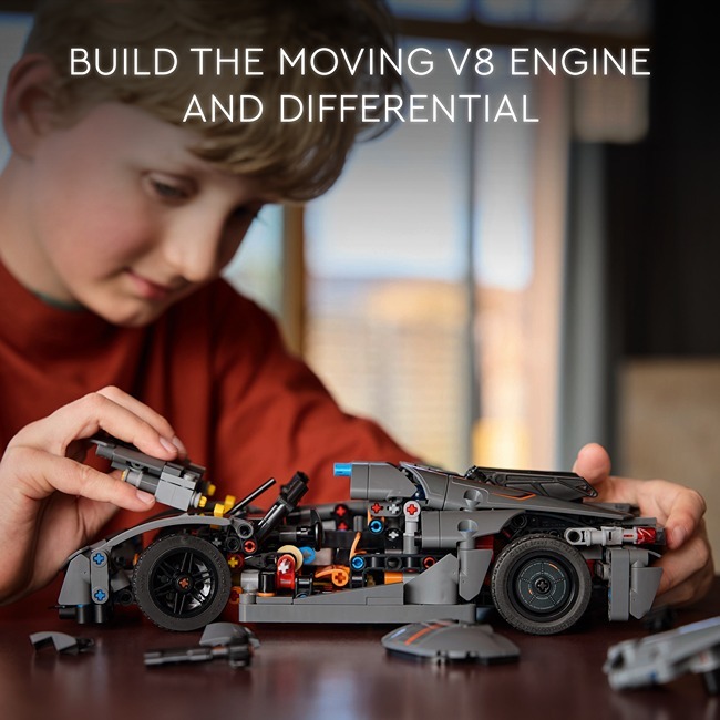 LEGO TECHNIC KOENIGSEGG JESKO ABSOLUT GRAY HYPERCAR