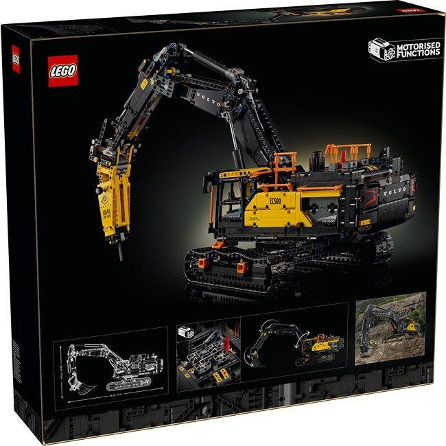 LEGO TECHNIC VOLVO EC500 HYBRID EXCAVATOR