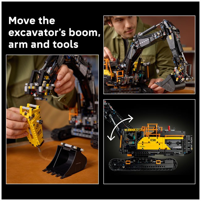 LEGO TECHNIC VOLVO EC500 HYBRID EXCAVATOR