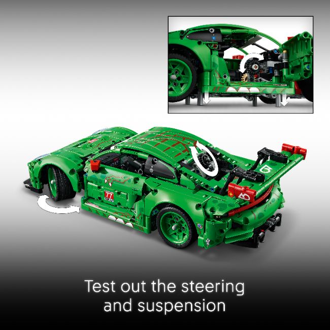 LEGO TECHNIC PORSCHE 911 GT3 R REXY AO RACING CAR