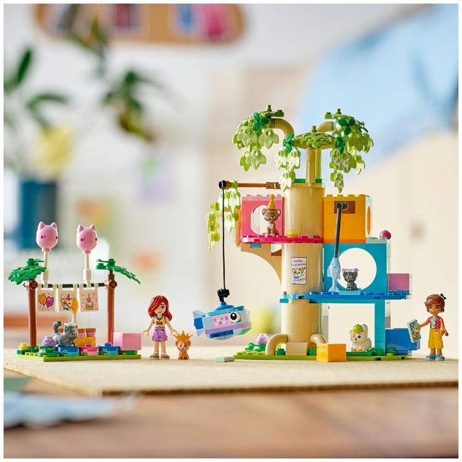 LEGO FRIENDS CAT BIRTHDAY PARTY AND TREE HOUSE