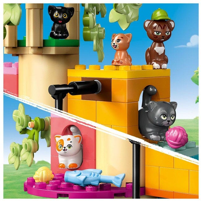 LEGO FRIENDS CAT BIRTHDAY PARTY AND TREE HOUSE