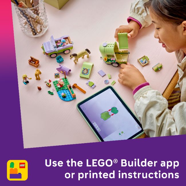 LEGO FRIENDS HORSE AND BABY FOAL TRAILER