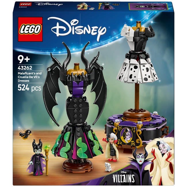 LEGO DISNEY VILLAINS MALEFICENTÆS AND CRUELLA DE VIL'S DRESS