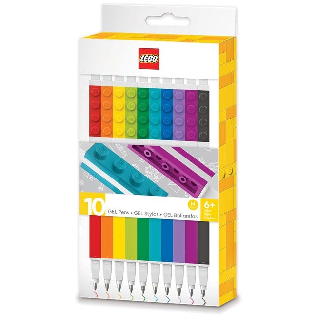 LEGO IQ STATIONERY GEL PENS 10-PACK