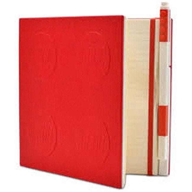 LEGO IQ LOCKING NOTEBOOK WITH GEL PEN-RED