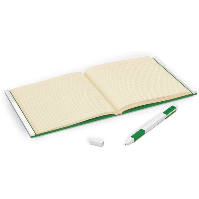 LEGO IQ LOCKING NOTEBOOK WITH GEL PEN-GREEN