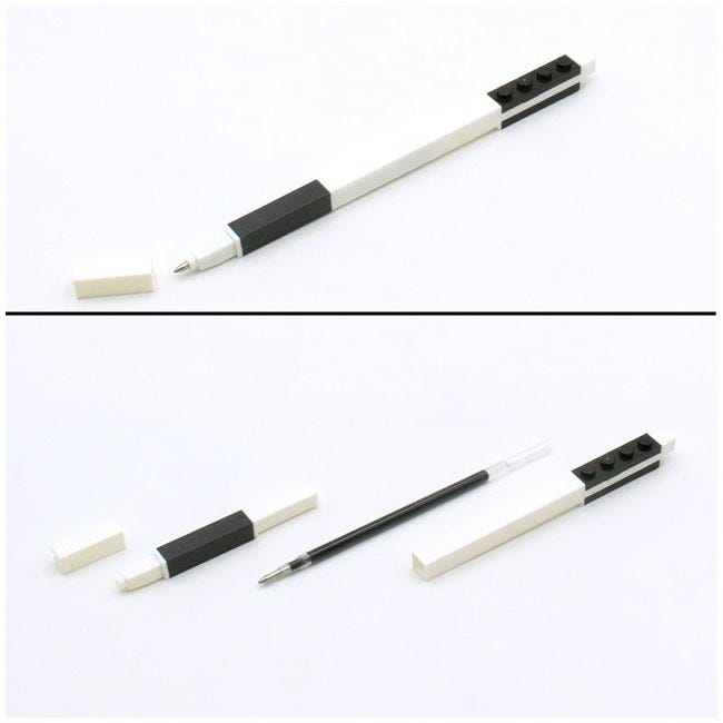 LEGO IQ LOCKING NOTEBOOK WITH GEL PEN-BLACK