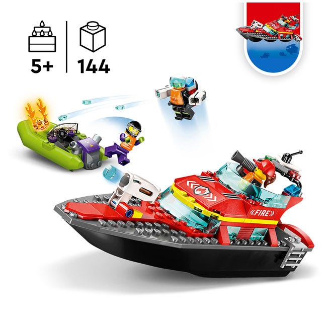 LEGO CITY FIRE RESCUE BOAT