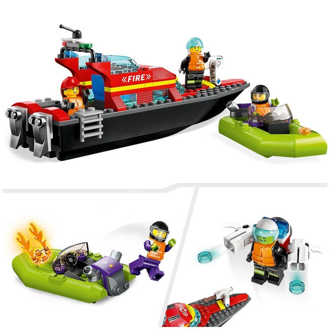 LEGO CITY FIRE RESCUE BOAT