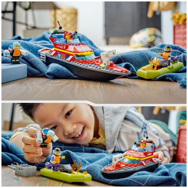 LEGO CITY FIRE RESCUE BOAT