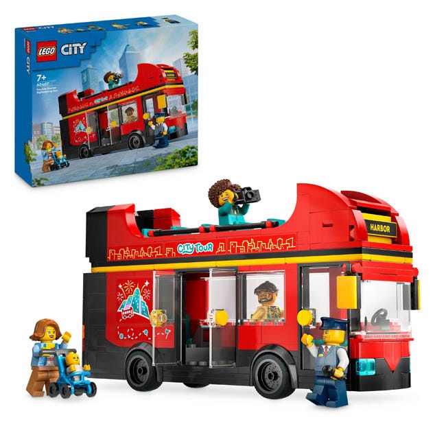 LEGO CITY RED DOUBLE-DECKER SIGHTSEEING LONDON BUS