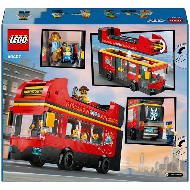 LEGO CITY RED DOUBLE-DECKER SIGHTSEEING LONDON BUS