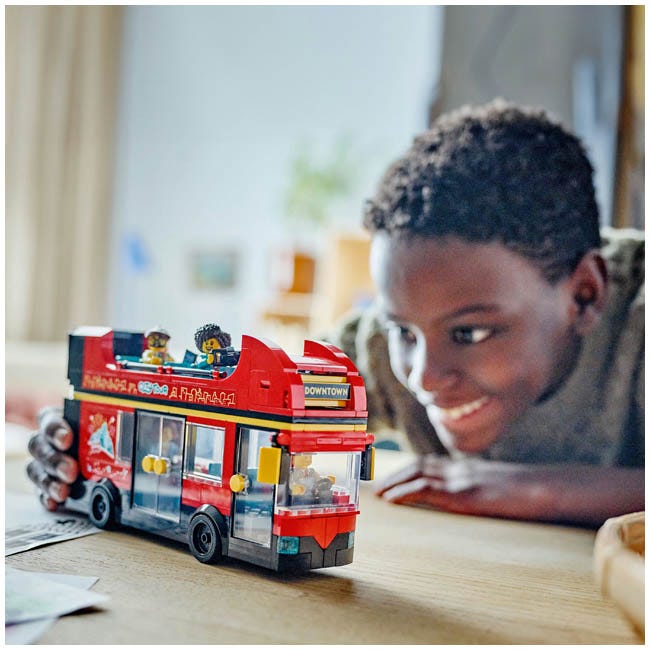 LEGO CITY RED DOUBLE-DECKER SIGHTSEEING LONDON BUS