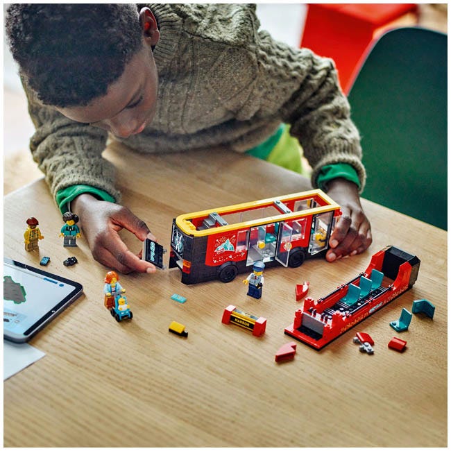 LEGO CITY RED DOUBLE-DECKER SIGHTSEEING LONDON BUS