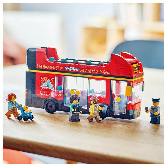 LEGO CITY RED DOUBLE-DECKER SIGHTSEEING LONDON BUS