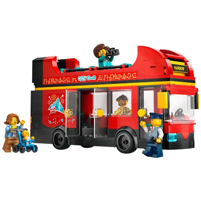 LEGO CITY RED DOUBLE-DECKER SIGHTSEEING LONDON BUS