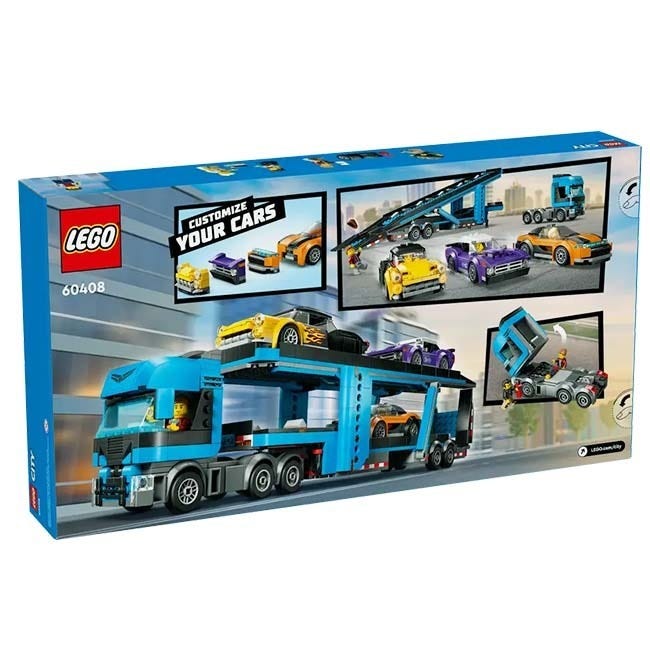 LEGO CITY CAR TRANSPORTER TRUCK WITH SPORTS CARS