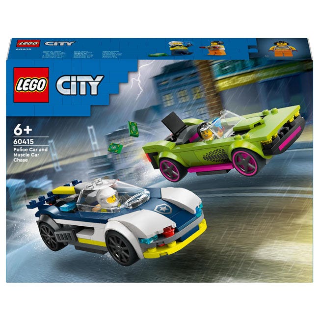 LEGO CITY POLICE CAR AND MUSCLE CAR CHASE