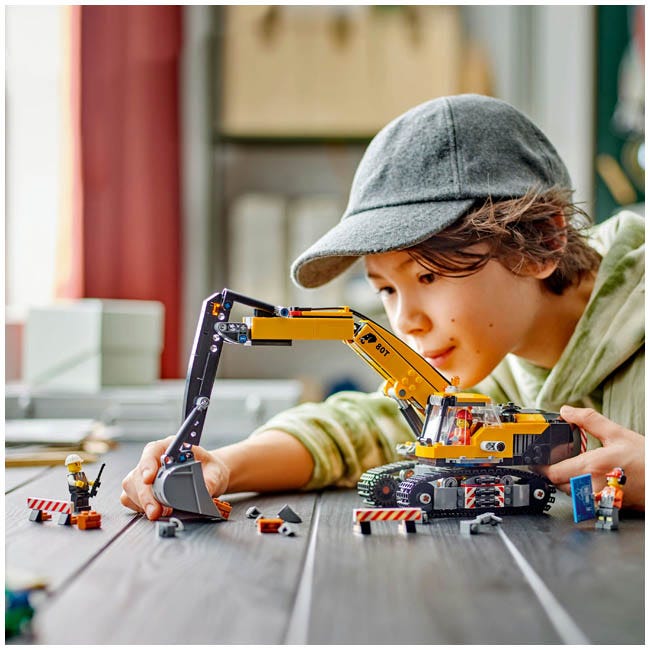 LEGO CITY YELLOW CONSTRUCTION EXCAVATOR TOY DIGGER