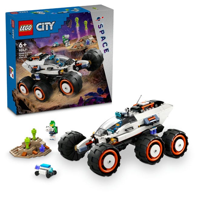 LEGO CITY SPACE EXPLORER ROVER AND ALIEN LIFE