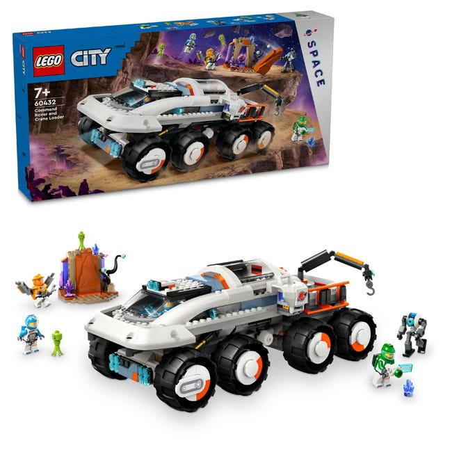 LEGO CITY COMMAND ROVER AND CRANE LOADER