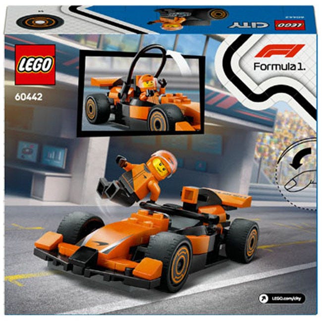 LEGO CITY F1 DRIVER WITH MCLAREN RACE CAR