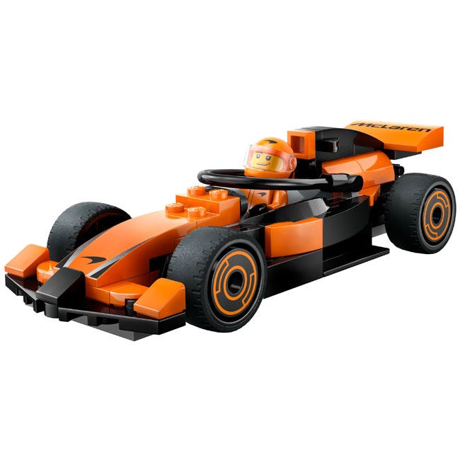 LEGO CITY F1 DRIVER WITH MCLAREN RACE CAR