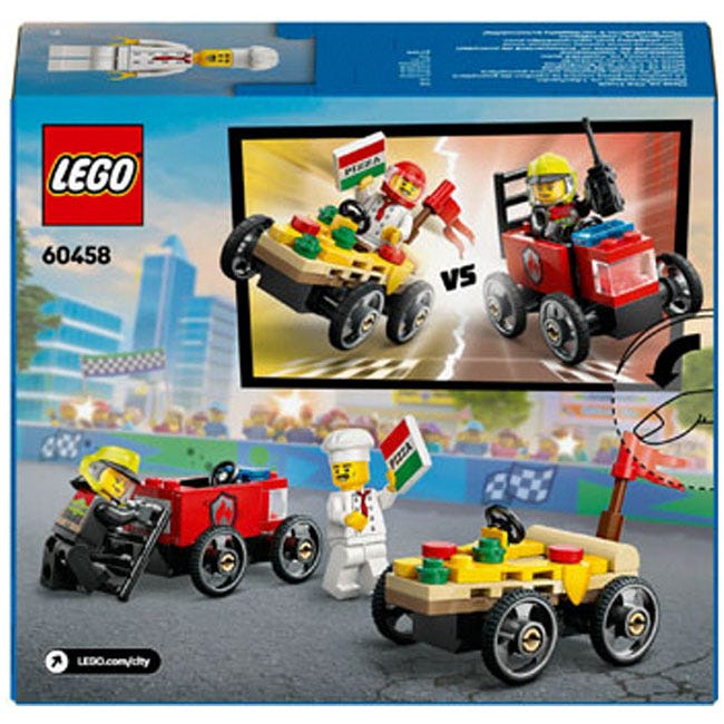 LEGO CITY PIZZA VS FIRE TRUCK RACE CAR PACK