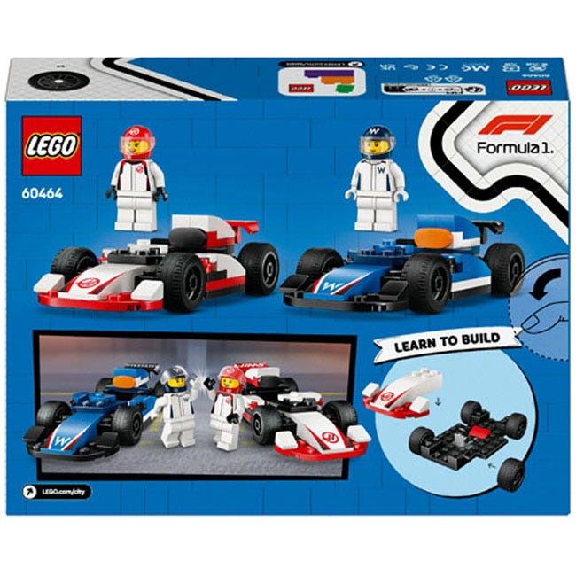 LEGO CITY F1 WILLIAMS RACING AND HAAS F1 RACE CARS