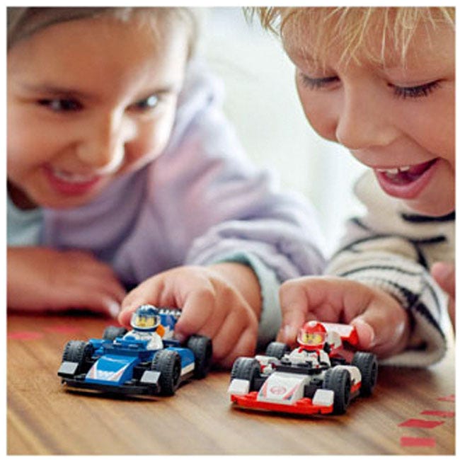 LEGO CITY F1 WILLIAMS RACING AND HAAS F1 RACE CARS