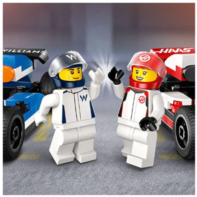 LEGO CITY F1 WILLIAMS RACING AND HAAS F1 RACE CARS
