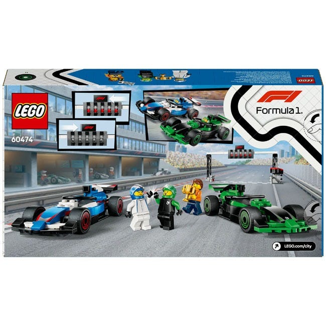 LEGO CITY F1 GRID WITH VCARB AND SAUBER RACE CARS