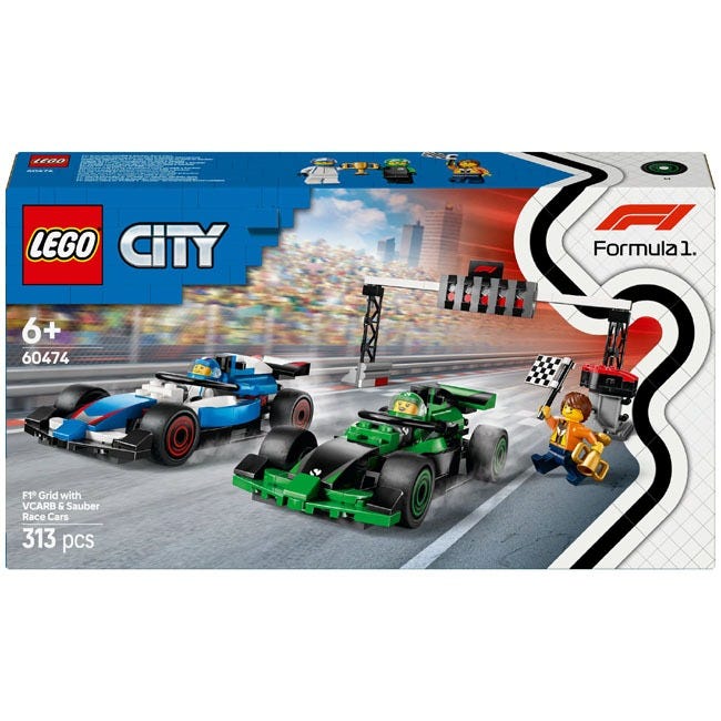 LEGO CITY F1 GRID WITH VCARB AND SAUBER RACE CARS