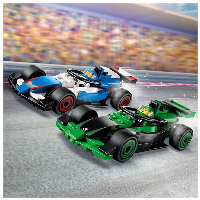 LEGO CITY F1 GRID WITH VCARB AND SAUBER RACE CARS