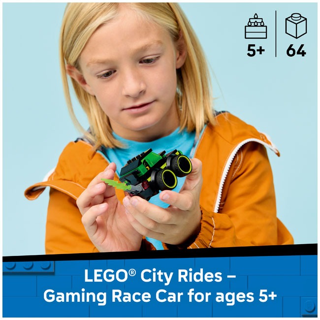 LEGO CITY RIDES GAMING RACE CAR