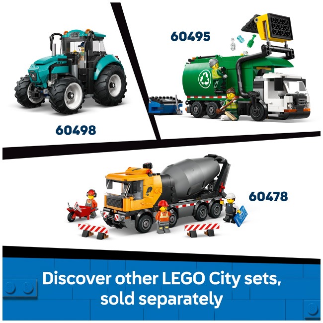 LEGO CITY SNOWPLOW TRUCK TOY VEHICLE WITH MINIFIGURE