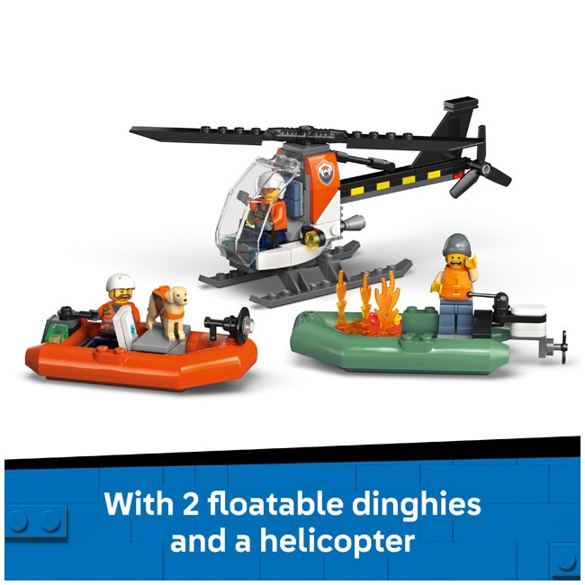 LEGO CITY COAST GUARD RESCUE BOAT & HELICOPTER