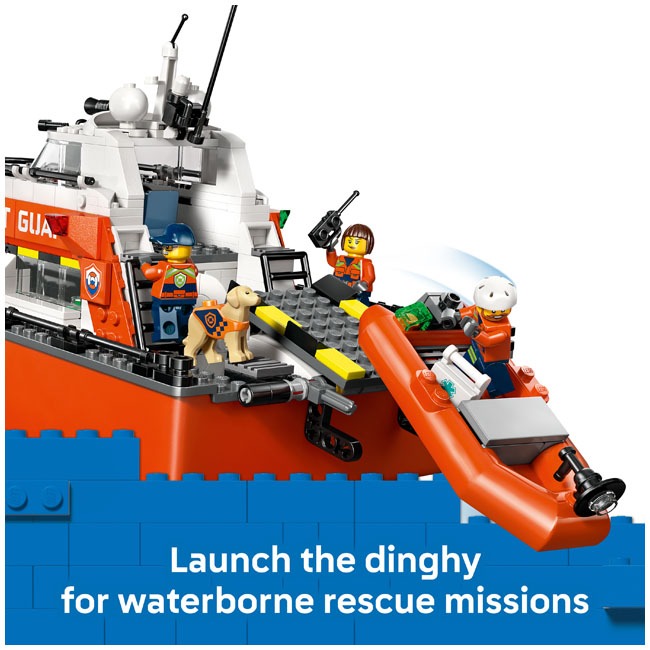 LEGO CITY COAST GUARD RESCUE BOAT & HELICOPTER