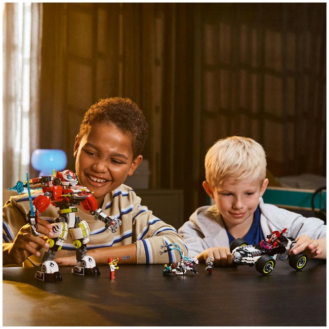 LEGO DREAMZZZ COOPER'S TIGER MECH AND ZERO'S HOT ROD CAR