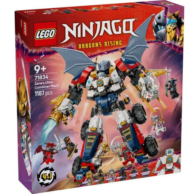 LEGO NINJAGO ZANES ULTRA COMBINER MECH