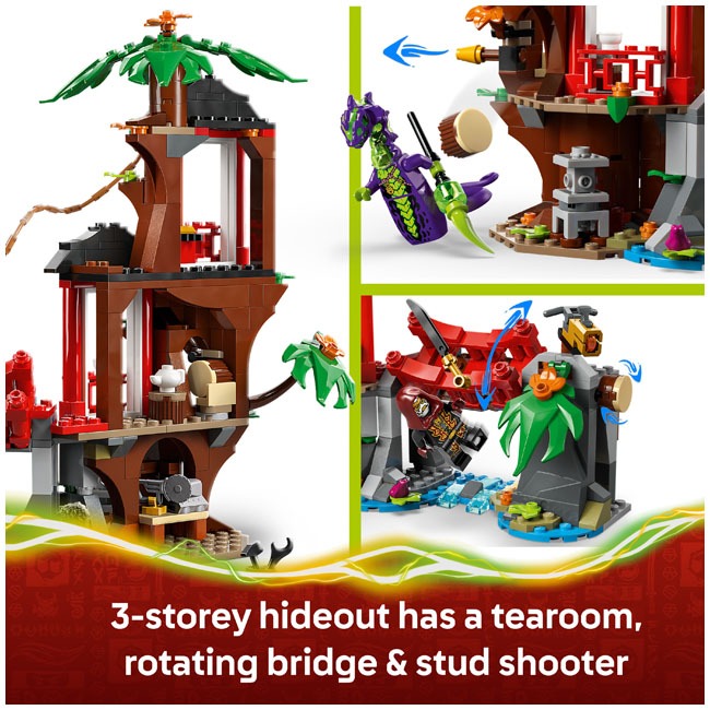 LEGO NINJAGO NINJA VEHICLE TREE HOUSE BATTLE