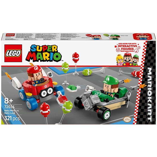 LEGO SUPER MARIO MARIO KART BABY MARIO VS. BABY LUIGI