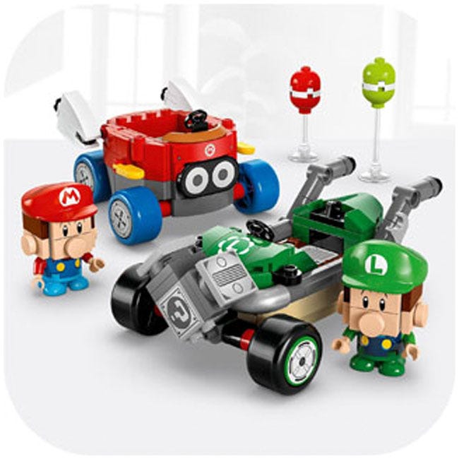 LEGO SUPER MARIO MARIO KART BABY MARIO VS. BABY LUIGI