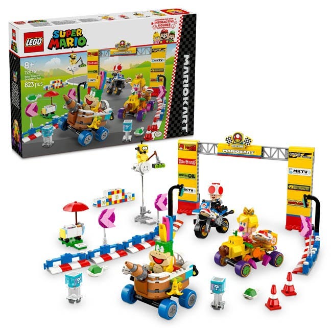 LEGO SUPER MARIO MARIO KART BABY PEACH AND GRAND PRIX SET