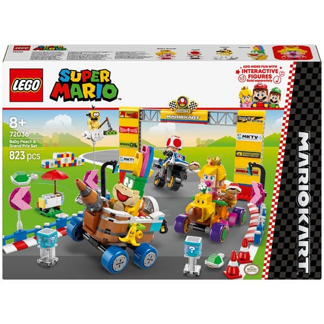 LEGO SUPER MARIO MARIO KART BABY PEACH AND GRAND PRIX SET