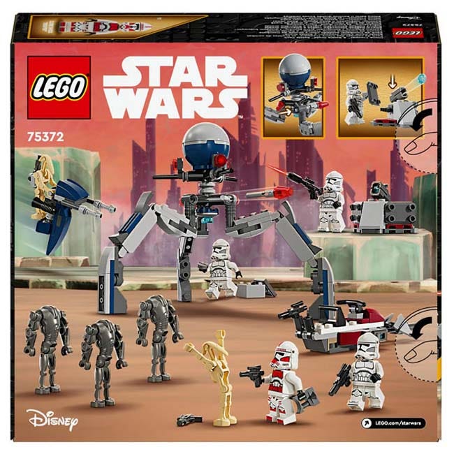 LEGO STAR WARS CLONE TROOPER AND BATTLE DROID BATTLE PACK