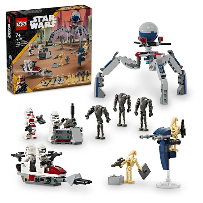 LEGO STAR WARS CLONE TROOPER AND BATTLE DROID BATTLE PACK