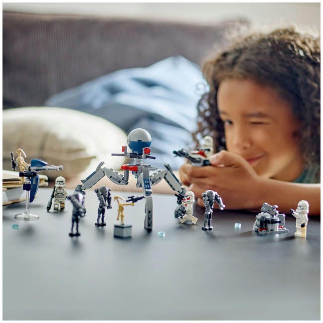 LEGO STAR WARS CLONE TROOPER AND BATTLE DROID BATTLE PACK
